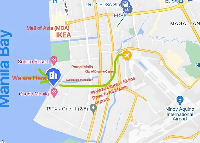 Luxurious 1 & 2 & 3bedrooms Unit With Highrise Oceanfront Cityview Near Airport Okada Solaire Moa * Manila